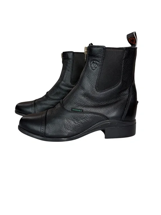 Ariat Heritage Breeze Zip Paddock Boots Black Leather Size 9B - Picture 4 of 15